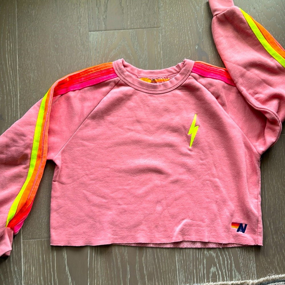 Aviator Nation crop crewneck